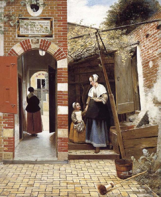 Pieter de Hooch The Courtyard of a House in Delft